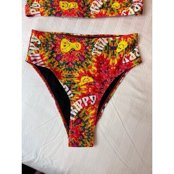Trippy‎ High Waist 2 Piece Bikini Size Small RefN12 - Picture 5 of 6